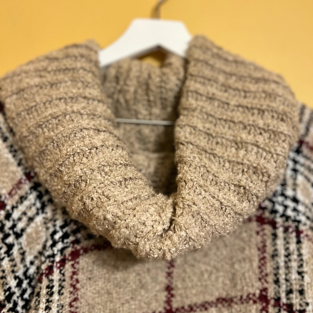 NWT Time and True Cowl Neck Cape B30 - Picture 3 of 8